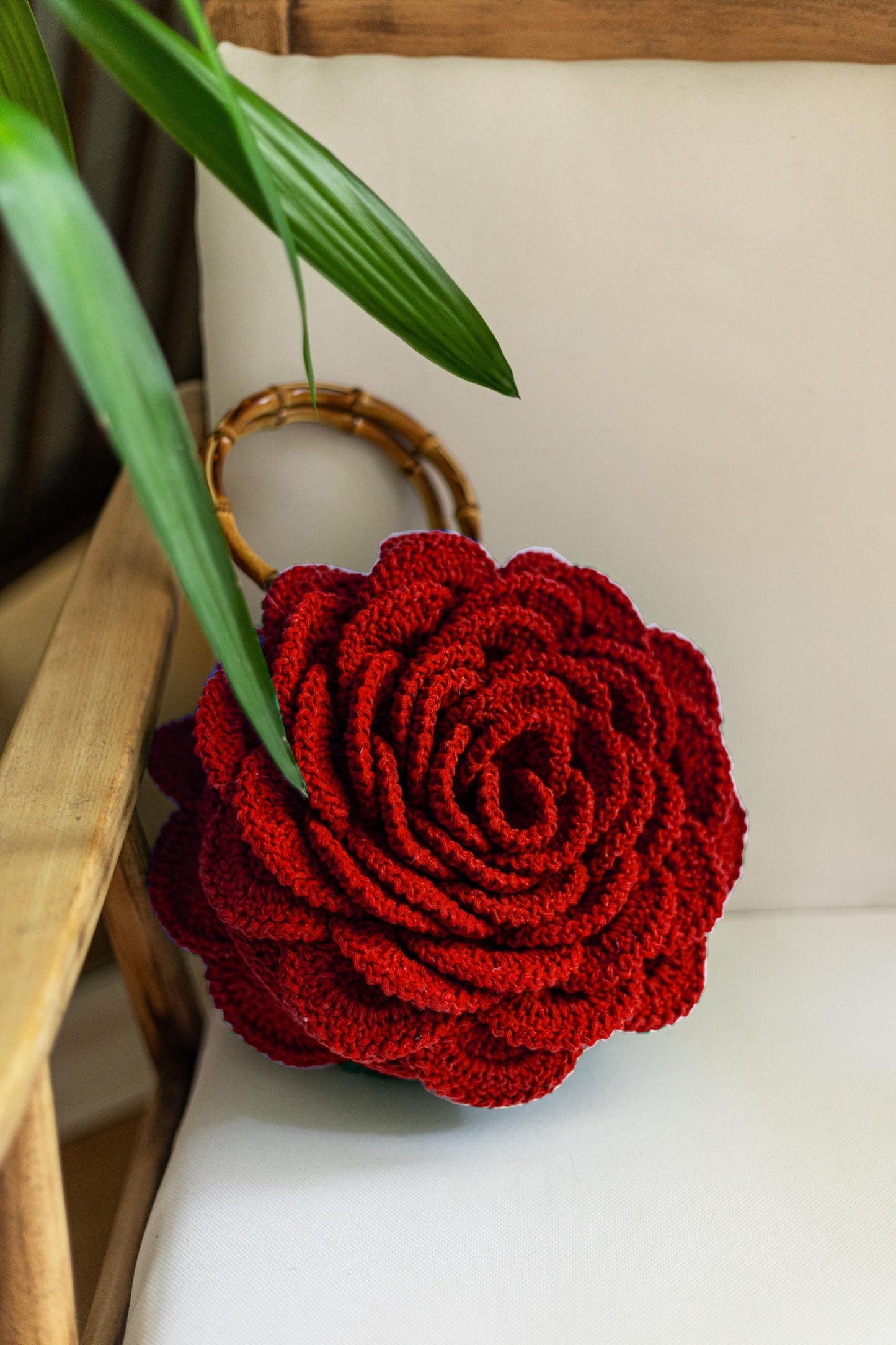 Handcrafted Rose Crochet HandBag
