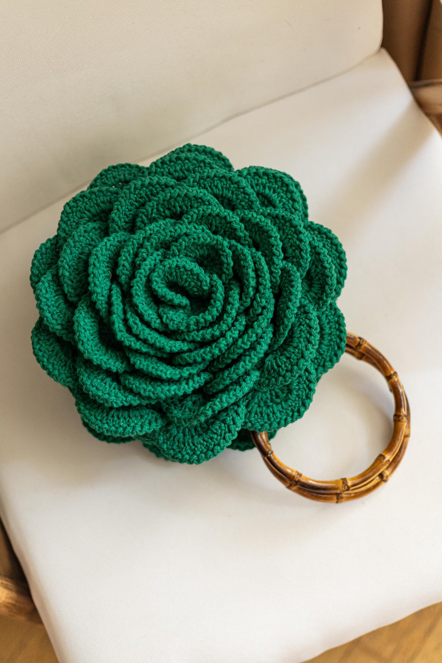 Handcrafted Rose Crochet HandBag