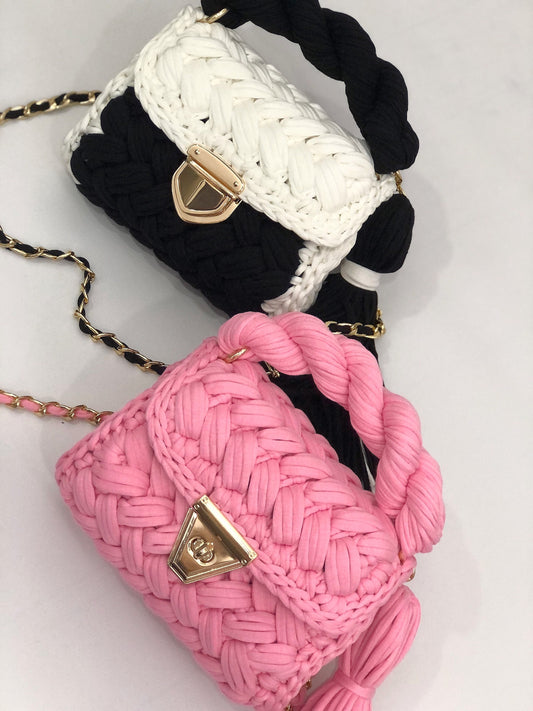 Blush Twist Braided Bag