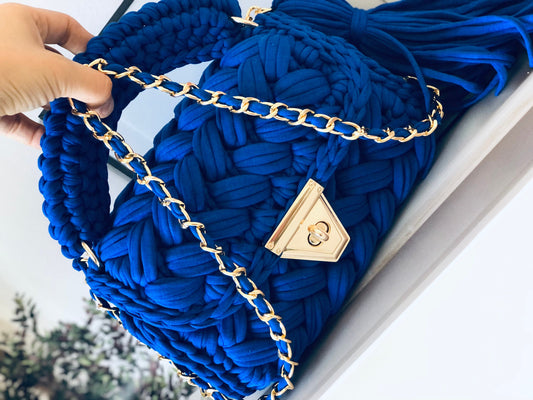 Royal Wave Braided Bag