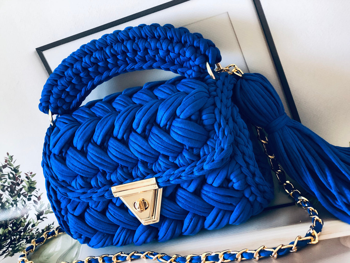 Royal Wave Braided Bag