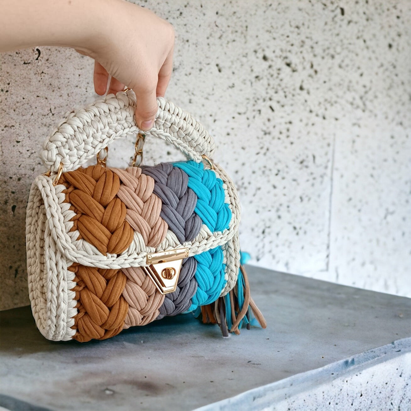 Candy Cloud Braided Bag