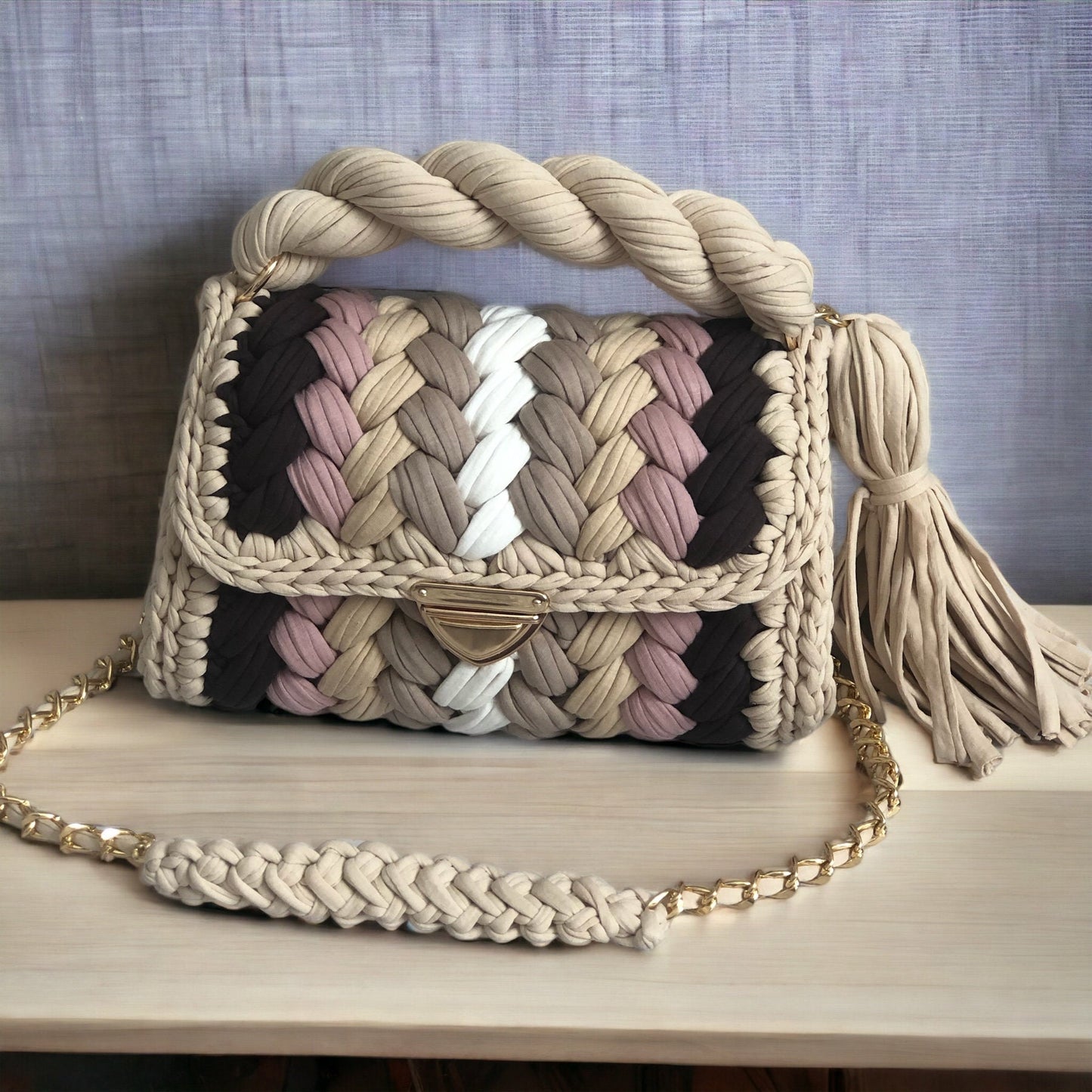 Desert Rose Braided Bag