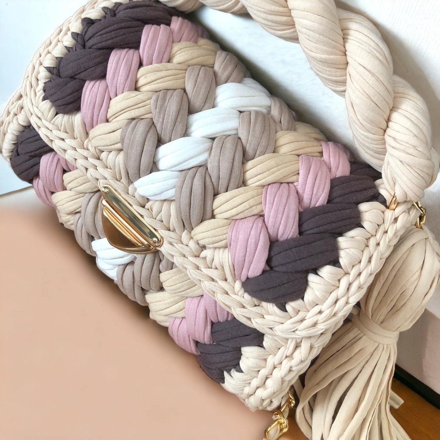 Desert Rose Braided Bag