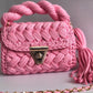 Blush Twist Braided Bag
