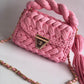 Blush Twist Braided Bag