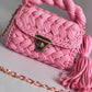 Blush Twist Braided Bag