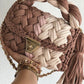 Mocha Swirl Braided Tote