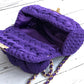 Regal Purple Woven Handbag