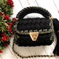 Silvery Black Luxury Handbag
