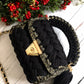 Silvery Black Luxury Handbag