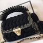 Silvery Black Luxury Handbag
